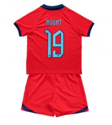 England Mason Mount #19 Replika Babytøj Udebanesæt Børn VM 2022 Kortærmet (+ Korte bukser)